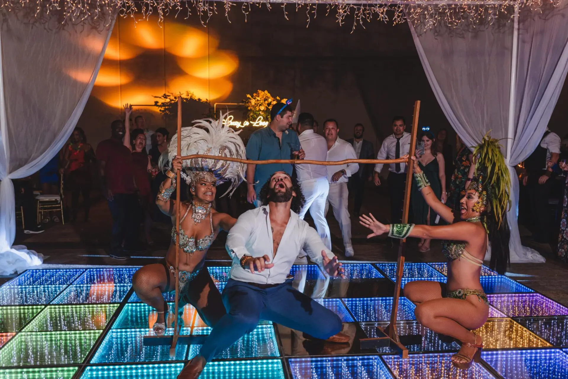 reception photo by pixan photography at hotel xcaret mexico.