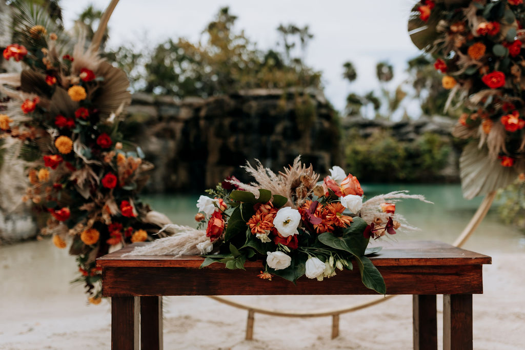 celia armijo photography hotel xcaret mexico wedding for yellow umbrella events