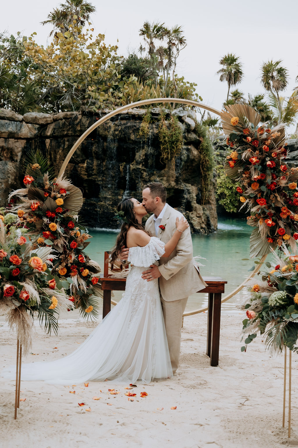 celia armijo photography hotel xcaret mexico wedding for yellow umbrella events