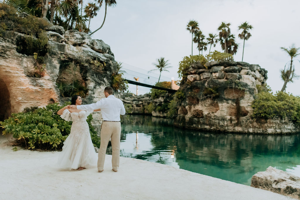 celia armijo photography hotel xcaret mexico wedding for yellow umbrella events
