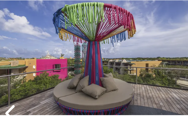 Teen Rooftop Pool Hotel Xcaret Mexico