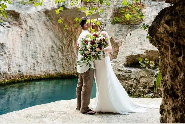 Hotel Xcaret Elopement photo by Yellow Umbrella Events