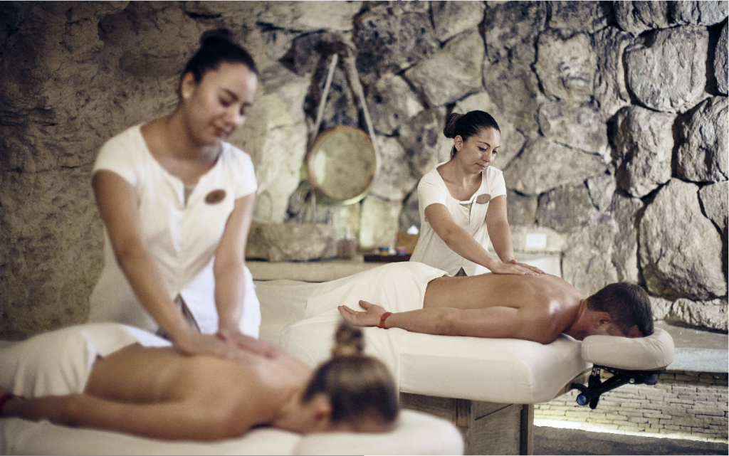 Hotel Xcaret Muluk Spa interior photo at Hotel Xcaret Arte by Destination wedding planners, Yellow Umbrella Events