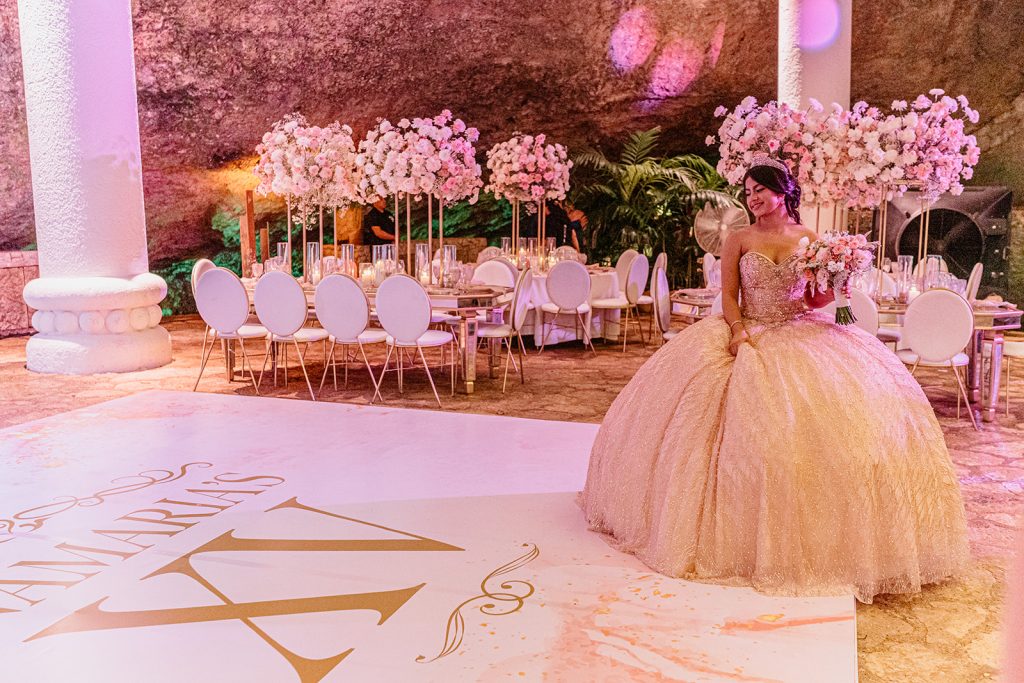 Open Lens Photography Quinceañera at Hotel Xcaret Mexico, Quinceañera at Hotel Xcaret Mexico for Yellow Umbrella Events